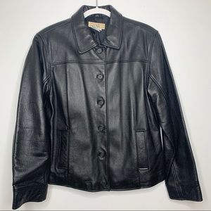 Telluride Black Leather Jacket Size Large